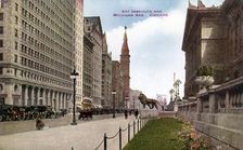Art Institute and Michigan Avenue, Chicago, Illinois, USA, 1910