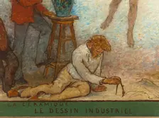 Art spreads its light far and wide: Crafts and industrial design: Sketch for the drawing..., 1880. Creator: Edmond Eugene Valton