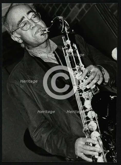 Art Themen playing tenor saxophone at The Fairway, Welwyn Garden City, 1993. Creator: Denis Williams.