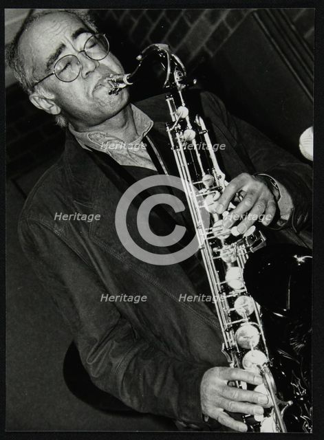 Art Themen playing tenor saxophone at The Fairway, Welwyn Garden City, 1993. Creator: Denis Williams.