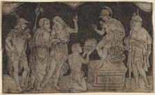 Artaxerxes Receiving the Head of Cyrus, c. 1490/1510. Creator: Peregrino da Cesena
