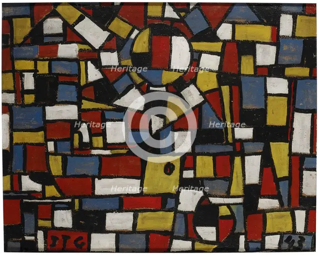Arte constructivo, 1943. Creator: Torres-García, Joaquín (1874-1949).