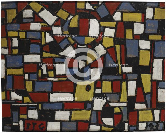 Arte constructivo, 1943. Creator: Torres-García, Joaquín (1874-1949).