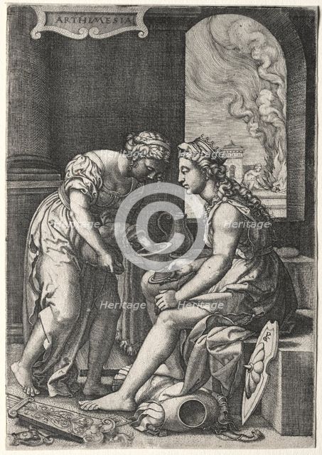 Artemisia, c. 1539. Creator: Georg Pencz (German, c. 1500-1550).