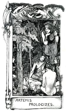 Artemis Prologizes 1898.Artist: Byam Shaw