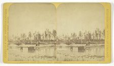 Artesian Well, Central Park, Chicago, c. 1873. Creator: Copelin & Son