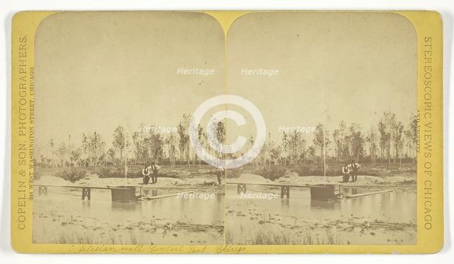 Artesian Well, Central Park, Chicago, c. 1873. Creator: Copelin & Son.
