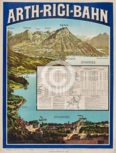 Arth-Rigi railway line, 1895. Creator: Anonymous ().