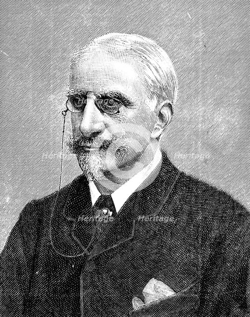 Arthur Arnold (1833-1902), British surveyor and land agent and radical politician, 1896. Artist: Unknown