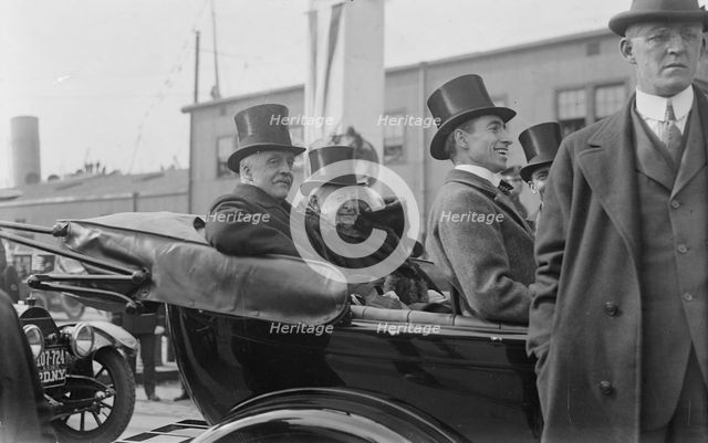 Arthur Balfour, Joseph Hodges Choate, Hugh S. Gibson, 1917. Creator: Bain News Service.