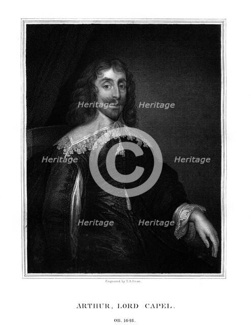 Arthur Capel, 1st Baron Capel, English royalist, (1825).Artist: TA Dean