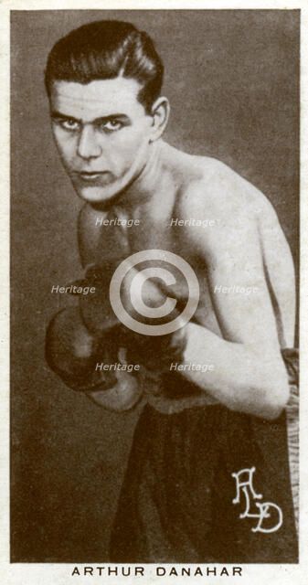 Arthur Danahar, British boxer, 1938. Artist: Unknown