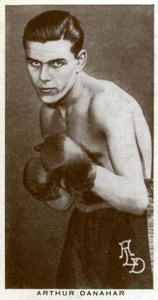 Arthur Danahar, British boxer, 1938