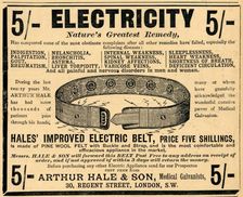 Arthur Hale Electric Belt, 1910