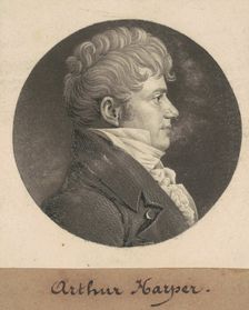 Arthur Harper, 1809. Creator: Charles Balthazar Julien Févret de Saint-Mémin