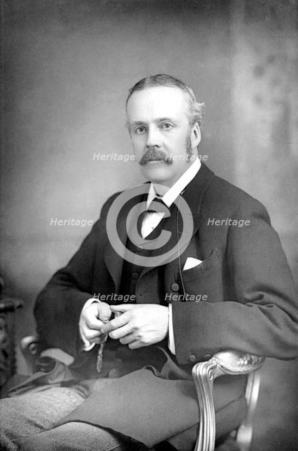 Arthur James Balfour (1848-1930), Scottish-born British statesman and philosopher, c1890. Artist: Unknown