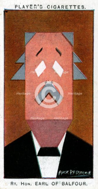 Arthur James Balfour, 1st Earl of Balfour, 1926.Artist: Alick P F Ritchie