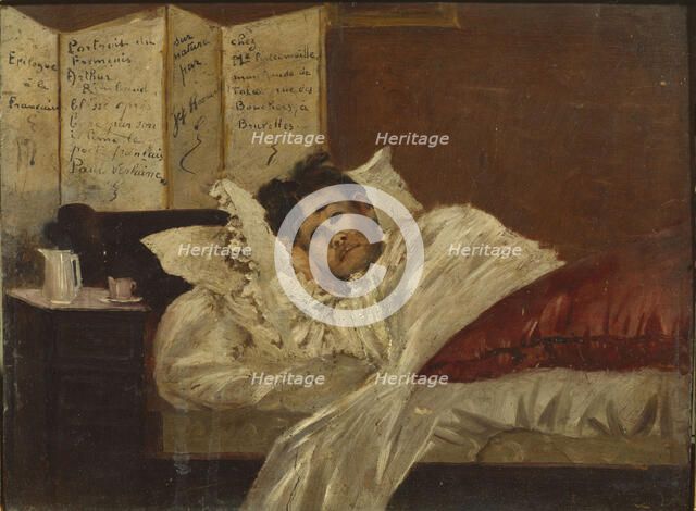 Arthur Rimbaud after the Brussels drama, 1873. Creator: Rosman, Jef (active ca 1873).