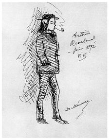 Arthur Rimbaud, French poet and adventurer, 1895 (1956)