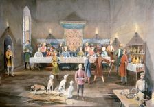 Arthur's Hall, Dover Castle, 14th century, (c1990-2010). Artist: Terry Ball