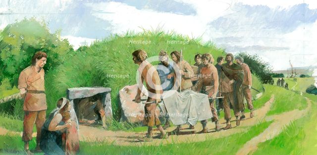 Arthur's Stone, Prehistory, (c1990-2010). Artist: Ivan Lapper.