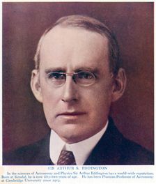 Arthur Stanley Eddington (1882-1944), British astronomer and physicist, c1934. Creator: Unknown