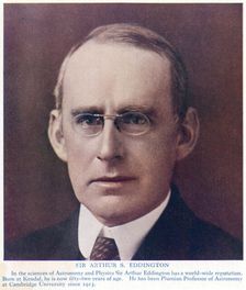 Arthur Stanley Eddington (1882-1944), British astronomer and physicist, c1934