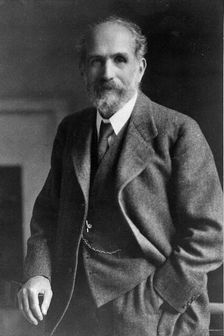 Arthur Schuster, standing, facing forwards, c1920. Creator: Unknown