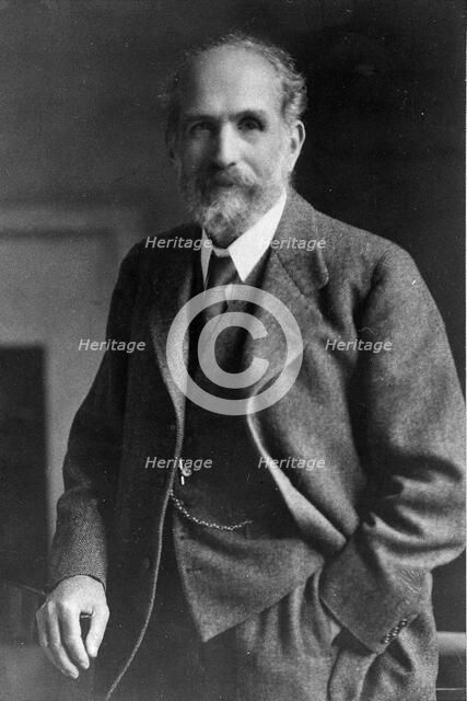 Arthur Schuster, standing, facing forwards, c1920. Creator: Unknown.