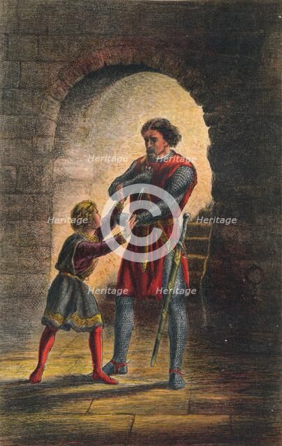 'Arthur speaks in King John: Act IV, Scene I', c1875. Artist: Sir John Gilbert.