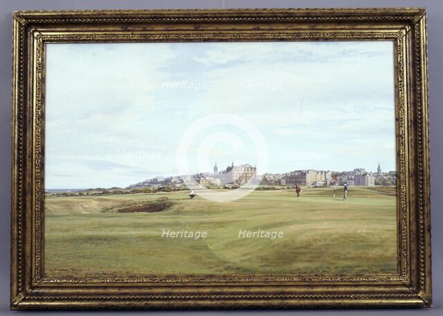 Arthur Weaver, The 16th Hole, Old Course, Royal and Ancient Golf Club, 1961. Artist: Arthur Weaver