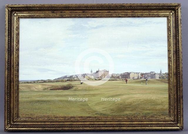 Arthur Weaver, "The 16th Hole, Old Course, Royal and Ancient Golf Club", 1961. Creator: Arthur Weaver.