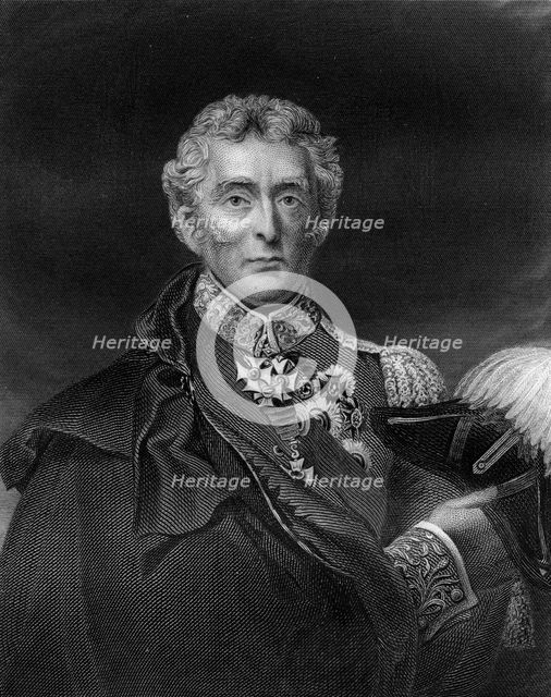 Arthur Wellesley, 1st Duke of Wellington, British soldier and statesman, 19th century. Artist: Lightfoot