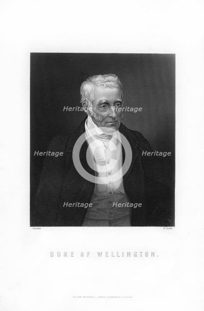 Arthur Wellesley, 1st Duke of Wellington, British soldier and statesman, (1893).Artist: W Roffe