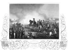 Arthur Wellesley, Duke of Wellington, with his staff at the Battle of Waterloo, 18 June 1815