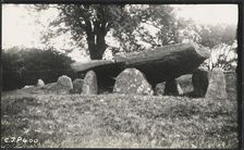 Arthur's Stone, Arthur's Stone Lane, Dorstone, Herefordshire, 1929. Creator: Royal Commission on the Historical Monuments of England