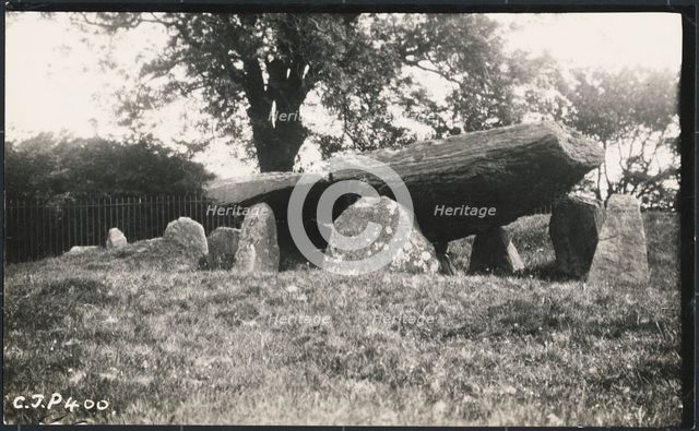 Arthur's Stone, Arthur's Stone Lane, Dorstone, Herefordshire, 1929. Creator: Royal Commission on the Historical Monuments of England.