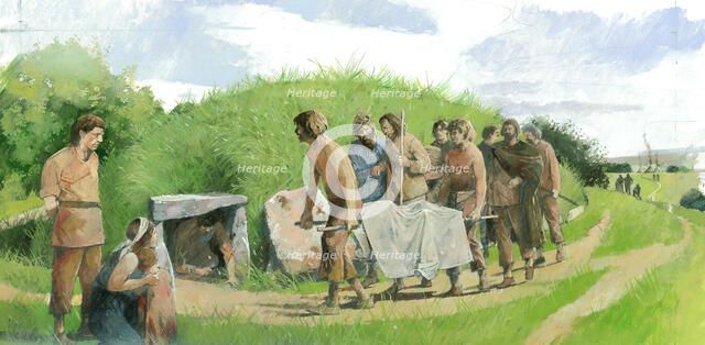 Arthur's Stone, Prehistory, (c1990-2010). Artist: Ivan Lapper.