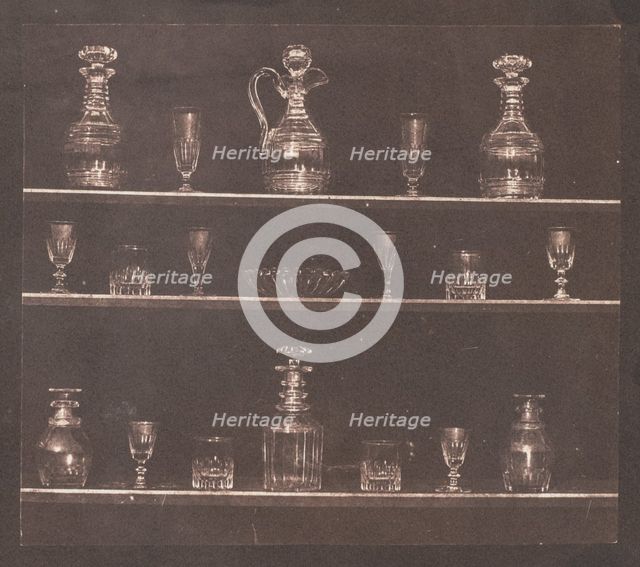 Articles of Glass, 1844. Creator: William Henry Fox Talbot (British, 1800-1877).