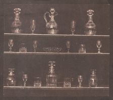 Articles of Glass, 1844. Creator: William Henry Fox Talbot (British, 1800-1877)