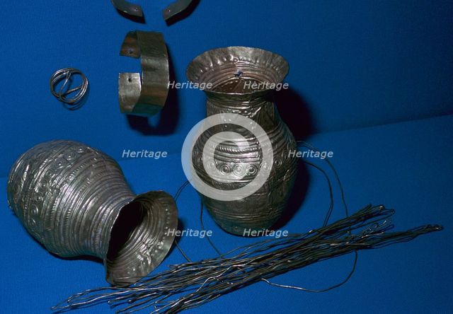 Artifacts from a deposition in Villenueve-Saint-Vistre, France. Artist: Unknown