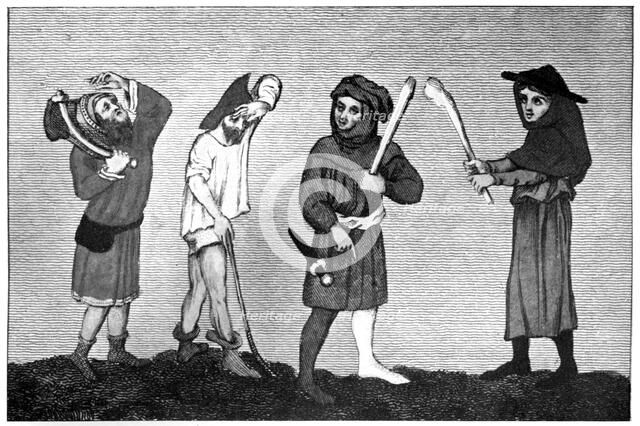 Artificers, 14th century, (1910). Artist: Unknown