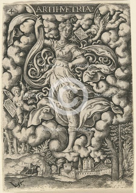 Artihmetria (Arithmetic). Creator: Virgil Solis.