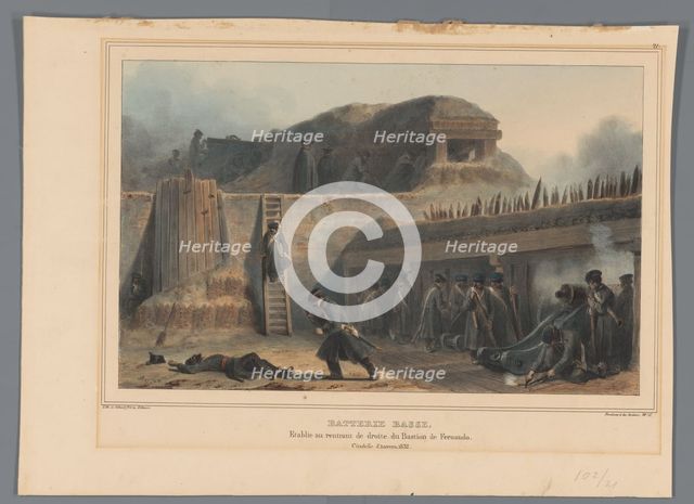 Artillery, 1832, (1833).  Creator: Auguste Raffet.