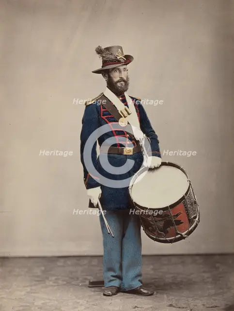 Artillery, Musician, 1866. Creator: Attributed to Oliver H. Willard.