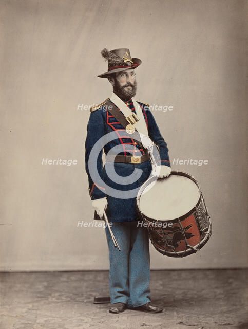 Artillery, Musician, 1866. Creator: Attributed to Oliver H. Willard.