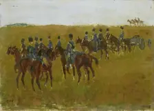 Artillery on Maneuver, c.1880-c.1923. Creator: George Hendrik Breitner