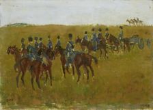 Artillery on Maneuver, c.1880-c.1923. Creator: George Hendrik Breitner