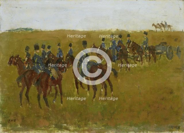Artillery on Maneuver, c.1880-c.1923. Creator: George Hendrik Breitner.