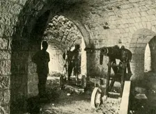 Artillery at Fort Souville, Verdun, northern France, First World War, c1916, (c1920). Creator: Unknown